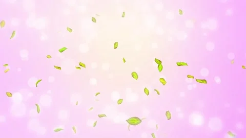 Loop Spring background, 4K spring background with green leaves and bokeh Stock Footage 277791516