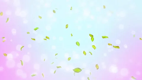 Loop Spring background, 4K spring background with green leaves and bokeh Stock Footage 277791525