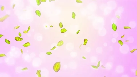 Loop Spring background, 4K spring background with green leaves and bokeh Stock Footage 277791544