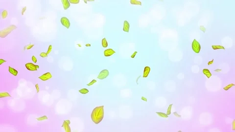 Loop Spring background, 4K spring background with green leaves and bokeh Stock Footage 277791558
