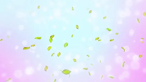 Loop Spring background, 4K spring background with green leaves and bokeh Stock Footage 277792127