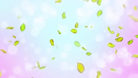 Loop Spring background, 4K spring background with green leaves and bokeh Stock Footage 277792203