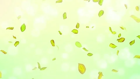 Loop Spring background, 4K spring background with green leaves and bokeh Stock Footage 277792217