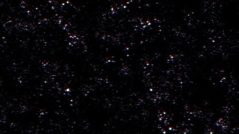 Loop star particles flow on black abstract background Stock Footage 311381042