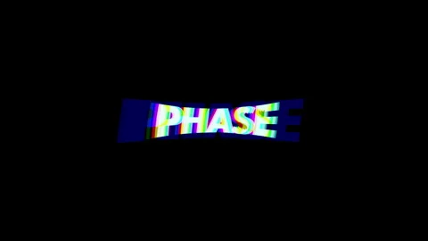 Loop starting PHASE text scaling, jitter... | Stock Video | Pond5