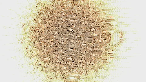 Loop of Symmetrical abstract motion. loop animation 스톡 동영상 149245753