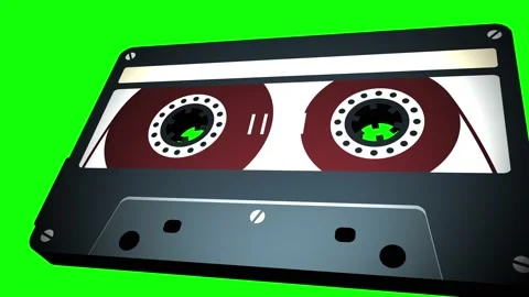 Loop tape casette music animation Stock Footage 201601925