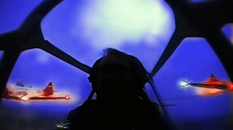 Loop three AT-6 Texans 1 released HD Stock Footage 284790