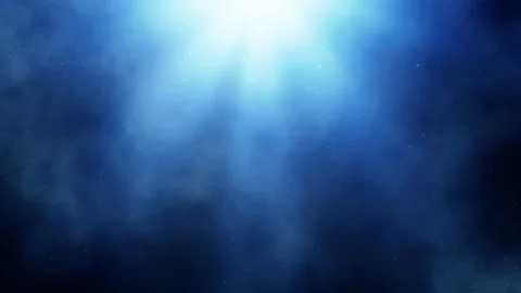 Loop top center blue optical flare shine light  animation 動画素材 252198359