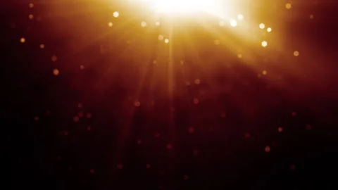 Loop top center optical flare shine rays with smoke cloud Video stock 259186397