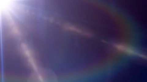 Loop top left gold blue optical flare abstract background Stock-Footage 262846799