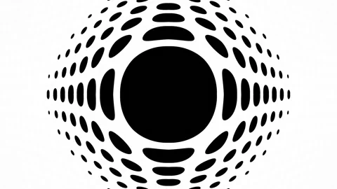Loop transition. screen. filling. shapes. The color is black. a beautiful Stock Footage 283547486
