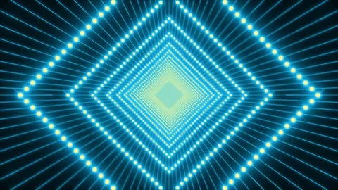 Loop  tunnel of diamonds. techno background Stock Footage 314450399