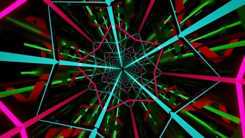 Loop tunnel twinkling star. VJ Loop. Stock Footage 165624664
