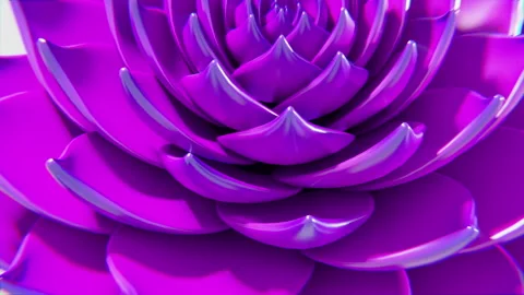 A loop twisted like a flower made in the technique of animation. 库存影片 170741027