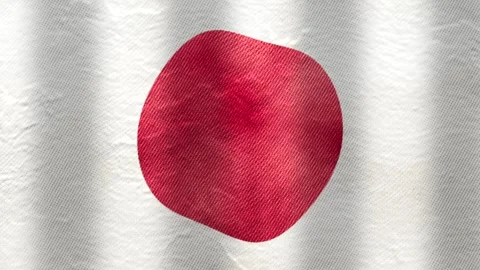 A loop video animation flag japan moving . Stock Footage 325081583
