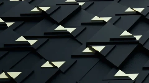 Loop video. Different Moving triangles. Loop background for product presentation Stock Footage 136283536