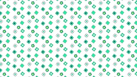 Loop video. Green gifts of white background. Seamless loop of 2D animation  Stock Footage 144275948