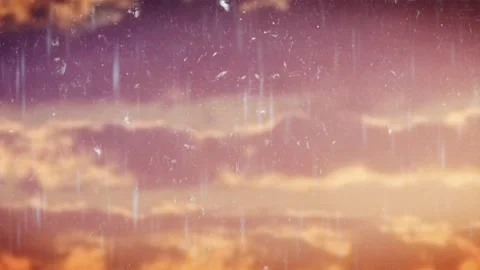 Loop video. Pink sky with clouds and sun, clouds at sunset. Nobody nature land 스톡 동영상 193996725