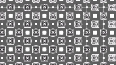 Loop video of seamless pattern with grey and white colored patchwork Stock Footage 194519091