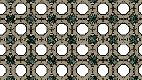 Loop video of seamless pattern with grey and white colored patchwork tiles. Stock Footage 202018195