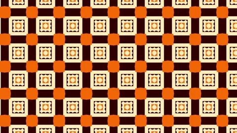 Loop video of Seamless pattern with yellow and white decorative patchwork Stock Footage 201125942