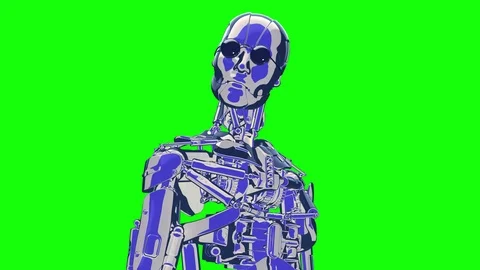 Loop vintage alive character 25 fps, Green Screen, yyaa106 Stock Footage 116034758