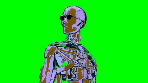 Loop vintage lively character 48 fps, Green Screen, yyaa107 Stock Footage 116036608