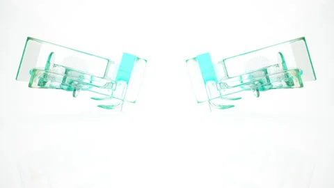 Loop visualization. abstract architectural background. Flying on a minimalistic  Stock Footage 151693458