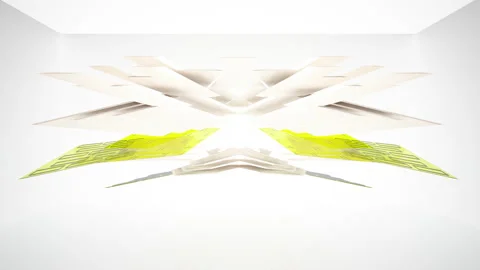 Loop visualization. abstract architectural background. Flying on a minimalistic  Stock Footage 151693502