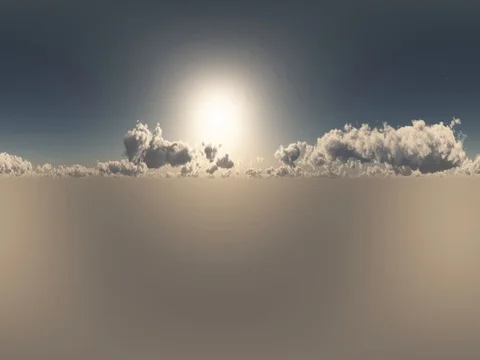 Loop VR 360 degree Panoramic Sky and Clouds. ready for use in 3D environment Video stock 82872102