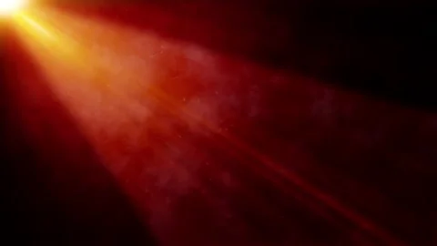 Loop warm light beam with flying dust particles and smoke effect Stock Footage 149182223