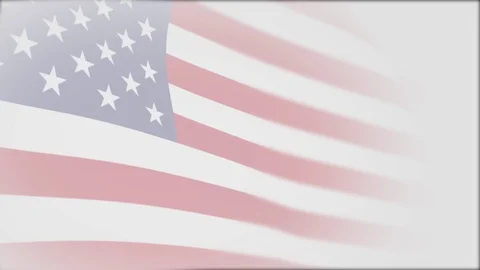 Loop Waving United States Flag. Memorial Concept Video stock 126184851
