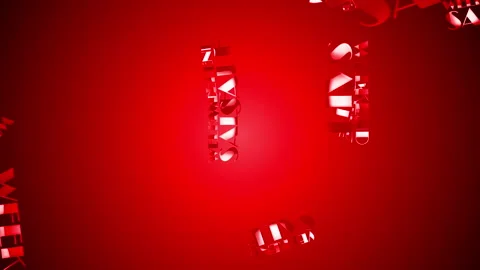 Loop weekend Sale Red text on red abstract background 스톡 동영상 235795516