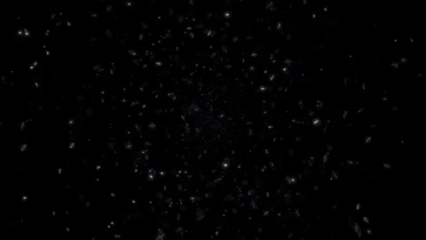 Loop white blue particles flow on black abstract background Stock Footage 280915228