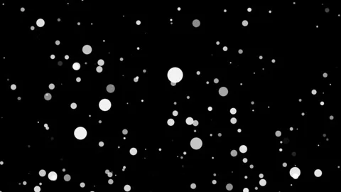Loop white bokeh particles flow up on bl... | Stock Video | Pond5