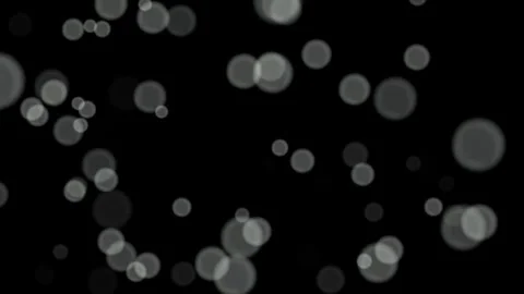 Loop White circles bokeh abstract particles on black, blue, green background. Stock Footage 277792350
