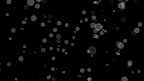 Loop White circles bokeh abstract particles on black, blue, green background. Stock Footage 277792477