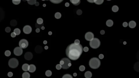 Loop White circles bokeh abstract particles on black, blue, green background. Stock Footage 277792643