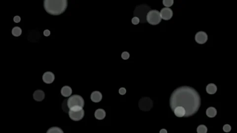 Loop White circles bokeh abstract particles on black, blue, green background. Stock Footage 277792659