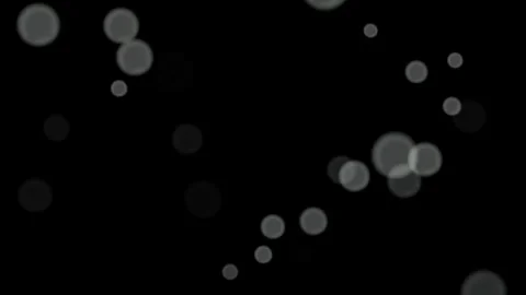 Loop White circles bokeh abstract particles on black, blue, green background. Stock Footage 277792674