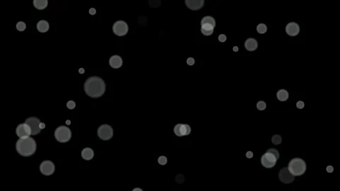 Loop White circles bokeh abstract particles on black, blue, green background. Stock Footage 277792687