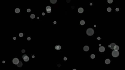 Loop White circles bokeh abstract particles on black, blue, green background. Stock Footage 277792704