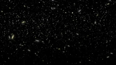 Loop white particles falling on black abstract background Stock Footage 320466024