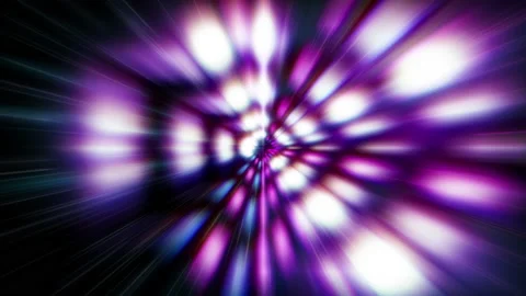 Loop white pink blue glow neon radial pattern background Stock Footage 236634310