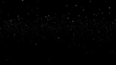 Loop white star particles flow up on black abstract background Stock Footage 316762430