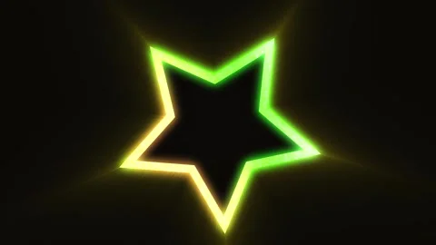 Loop is a yellow green luminous rotating star.  background animation Stock Footage 277728207
