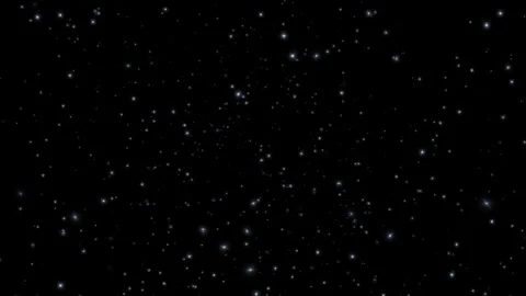 Loop0 glow white star particles flow on black background Stock Footage 304519283