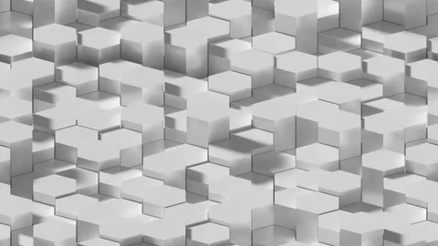 LOOP_TILE Abstract Hexagons A. This footage is loopable and tileable and Video stock 136222967