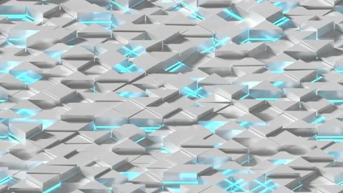 LOOP_TILE Abstract Triangles B. This footage is loopable and tileable and Video stock 136221321